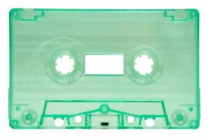 Green clear audiocassettes