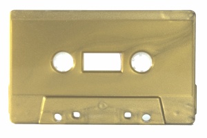 Golden audiocassettes without screws
